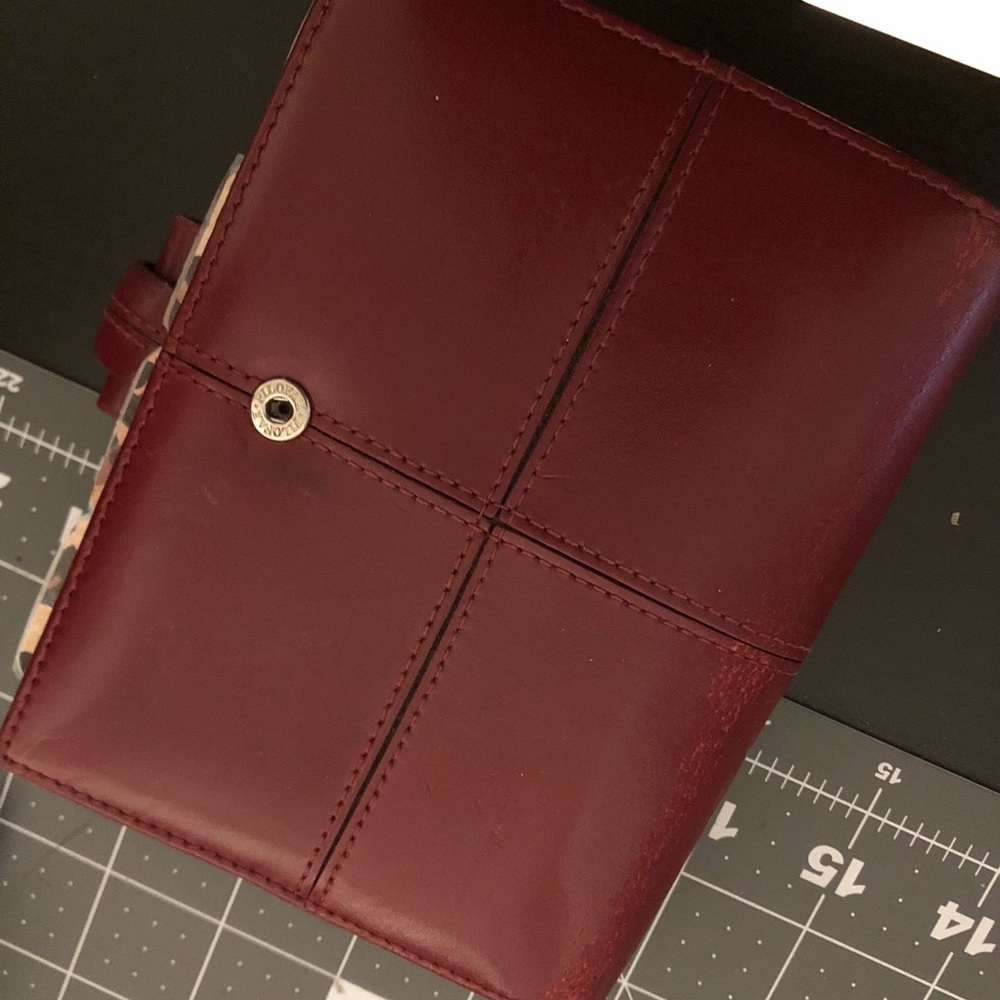 Used pocket Filofax cross